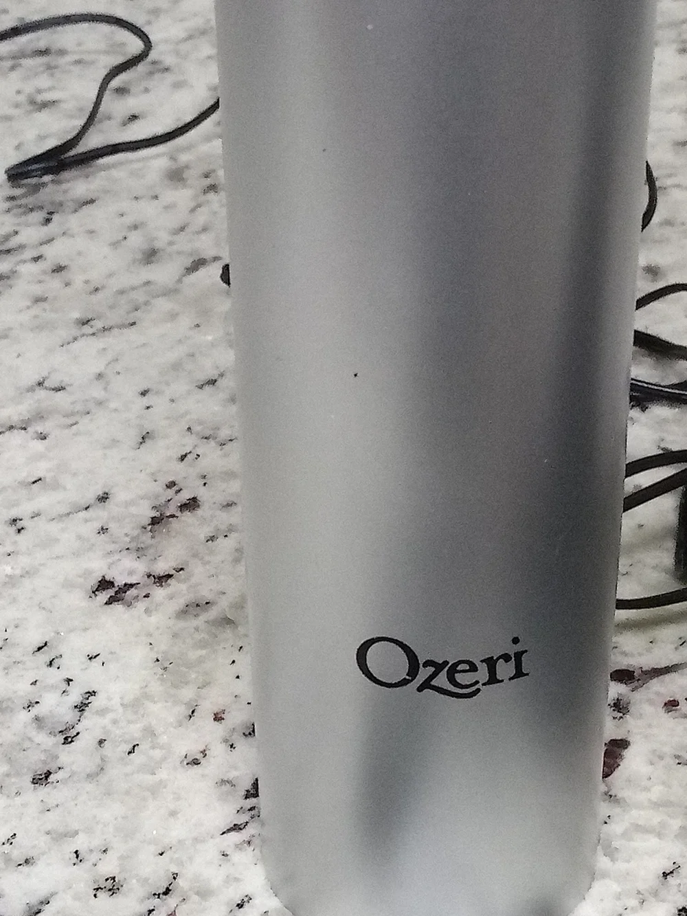 Ozeri Rechargeable Electric Wine Opener w/ Charging Base & Foil Cutter – Silver